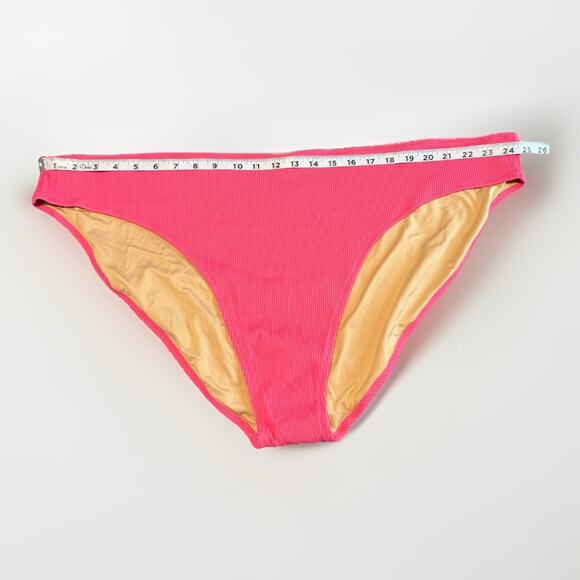 Old Navy Low-Rise Classic Rib-Knit Bikini Swim Bottoms Women’s 4X Pink Trance - Picture 5 of 6